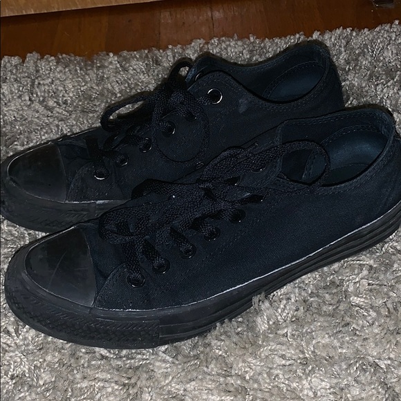 women's all black converse shoes